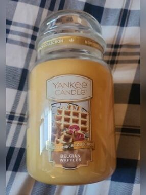 Yankee Candle Yellow Belgian Waffles Jar